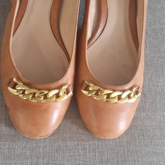 Lauren ralph Lauren tan leather pumps shoe  size 10B - Picture 15 of 16
